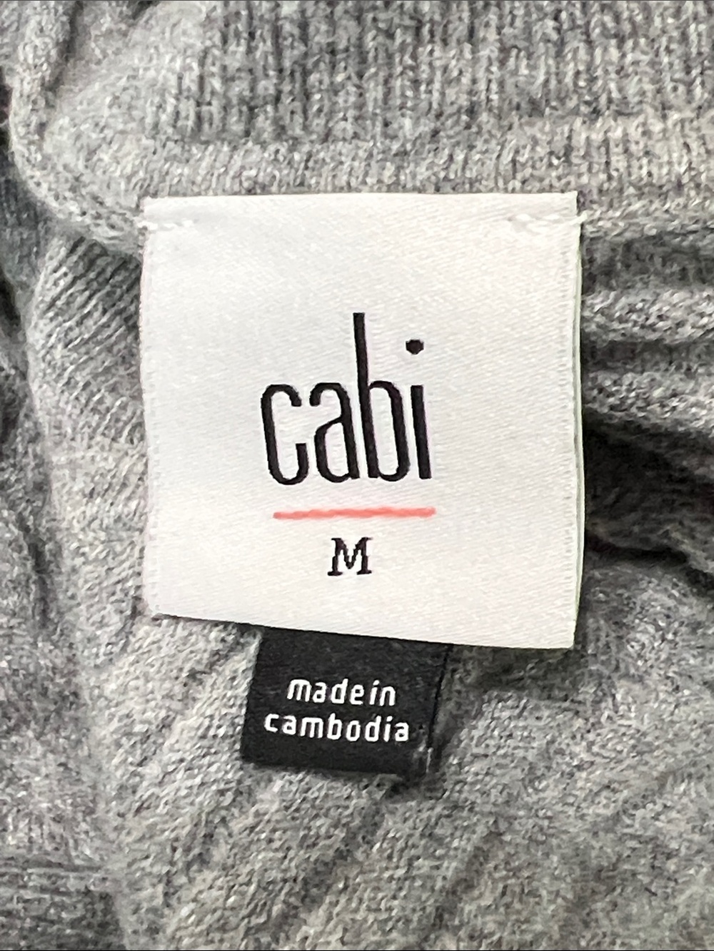 CABI No Doubt Pullover Sweater Heather Gray Long Sleeve Sz M #1201 EUC - Picture 5 of 6